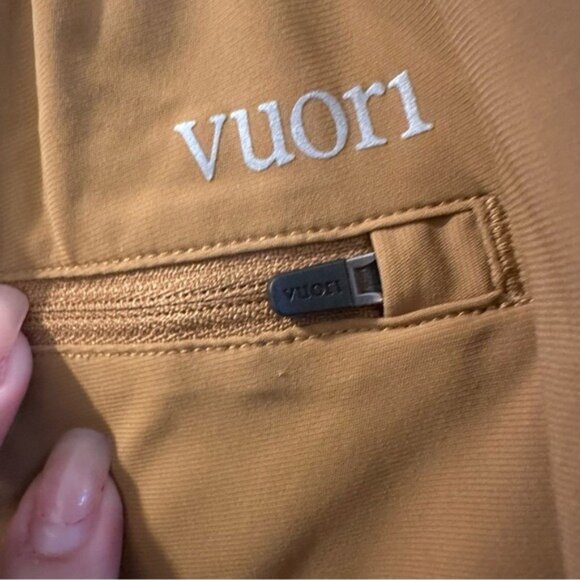 Vuori Men's Fleet Pant (V429) Tabacco Brown Zip Pocket Size XXL - Picture 8 of 11